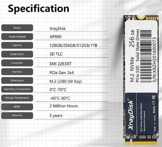 SSD M2, NVMe, 512gb