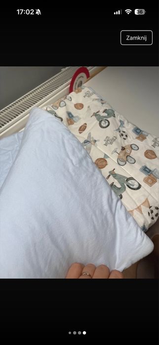 Komlet do łóżeczka 70*100 + podusia plaska