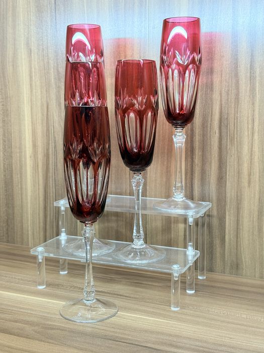 Хрустальные фужеры для шампанского WMF Cristal Cabinet GDR Германия