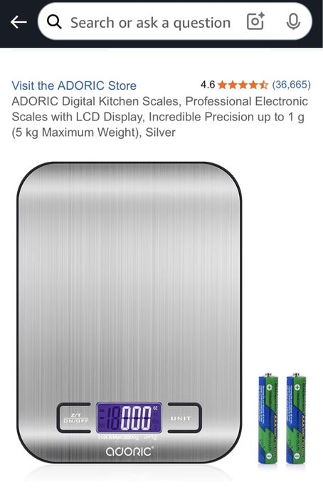 Balança digital de cozinha Adoric