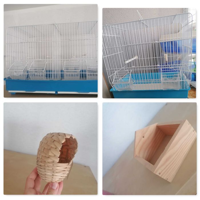 Alimentação e acessórios para roedores, peixes e aves MATERIAL NOVO