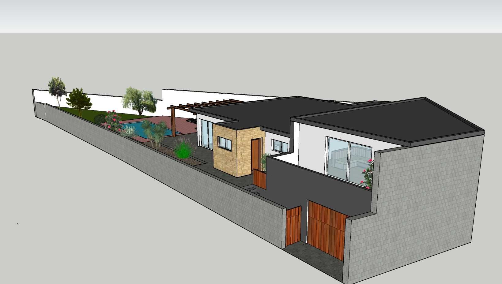 Terreno para construção de moradia T3 com garagem, piscina e quintal