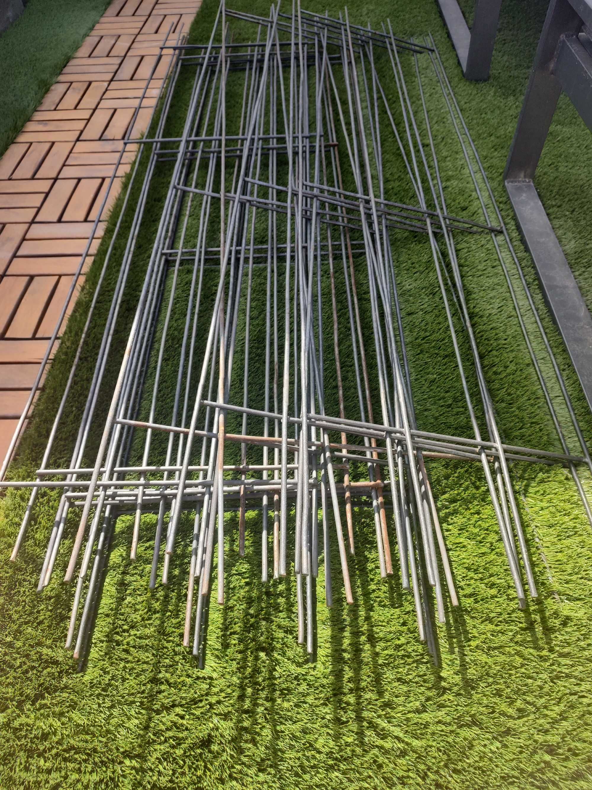 Krata Metalowa podpora na pnącza 12 sztuk 36 x 150 cm drabinka pergola