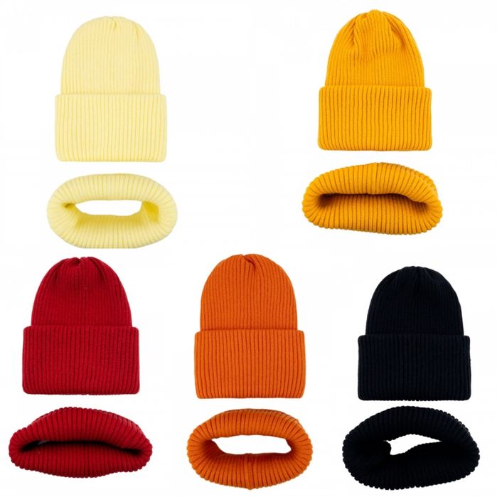 Шапка і хомут для дівчинки хлопчика демісезон