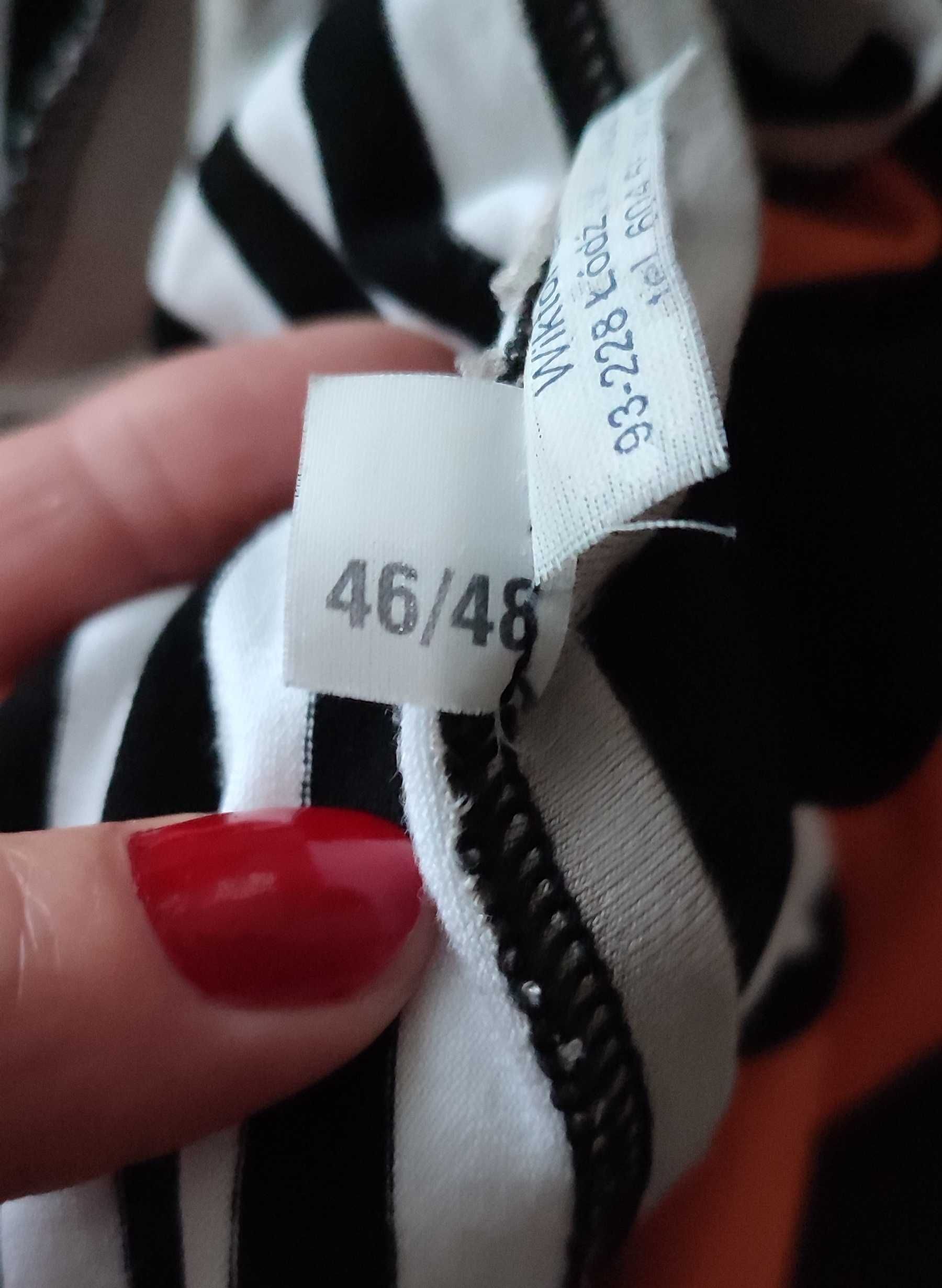 Tunika w paski Wiktor Samborski 46/48 wiskoza elastan