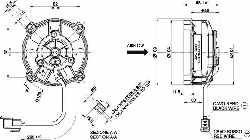 Ventilador Radiador SPAL Original Sherco 2014 a 2023