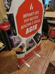 Stojak reklamowy ROLL UP reklamowy 200 cm / 90 cm 2 szt. jak nowe