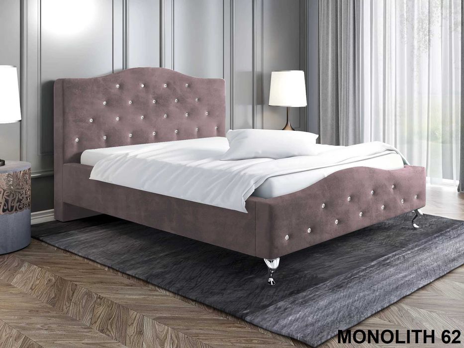 Łóżko tapicerowane Glamour 120x200, 140x200, 160x200, 180x200, 200x200