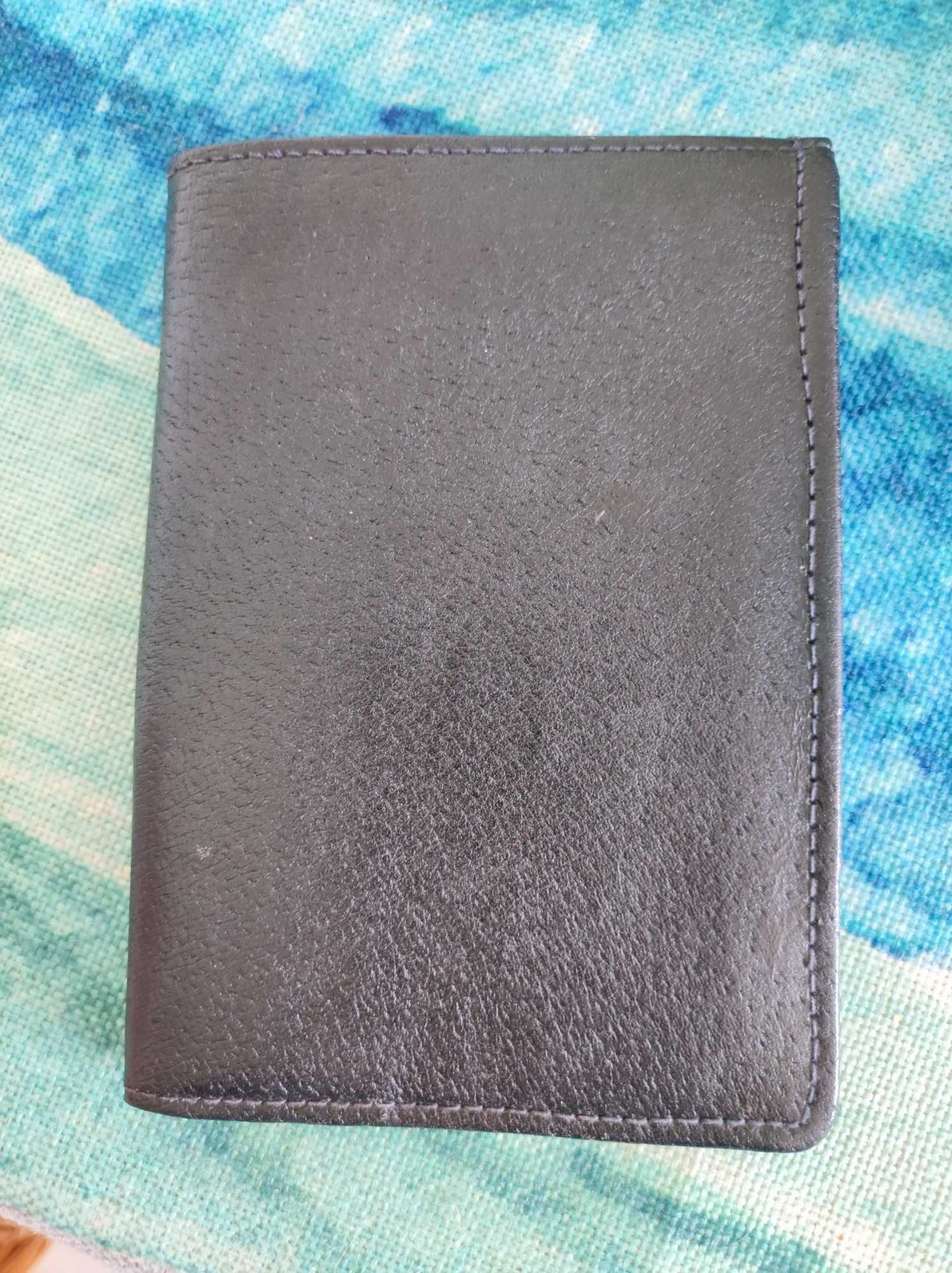 skórzany portfel męski czarny
