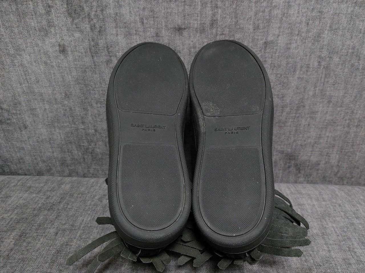 Мужские кожаные хайтопы Saint Laurent SL/18H Paris Leathrer
