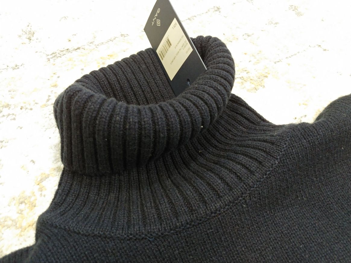 Sweter golf firmy Gant. 100% wełna. Rozmiar L