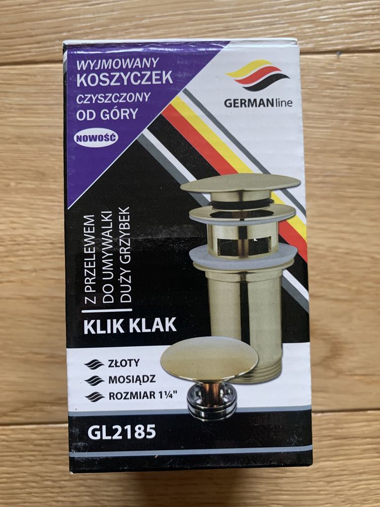Klik klak złoty do umywalek