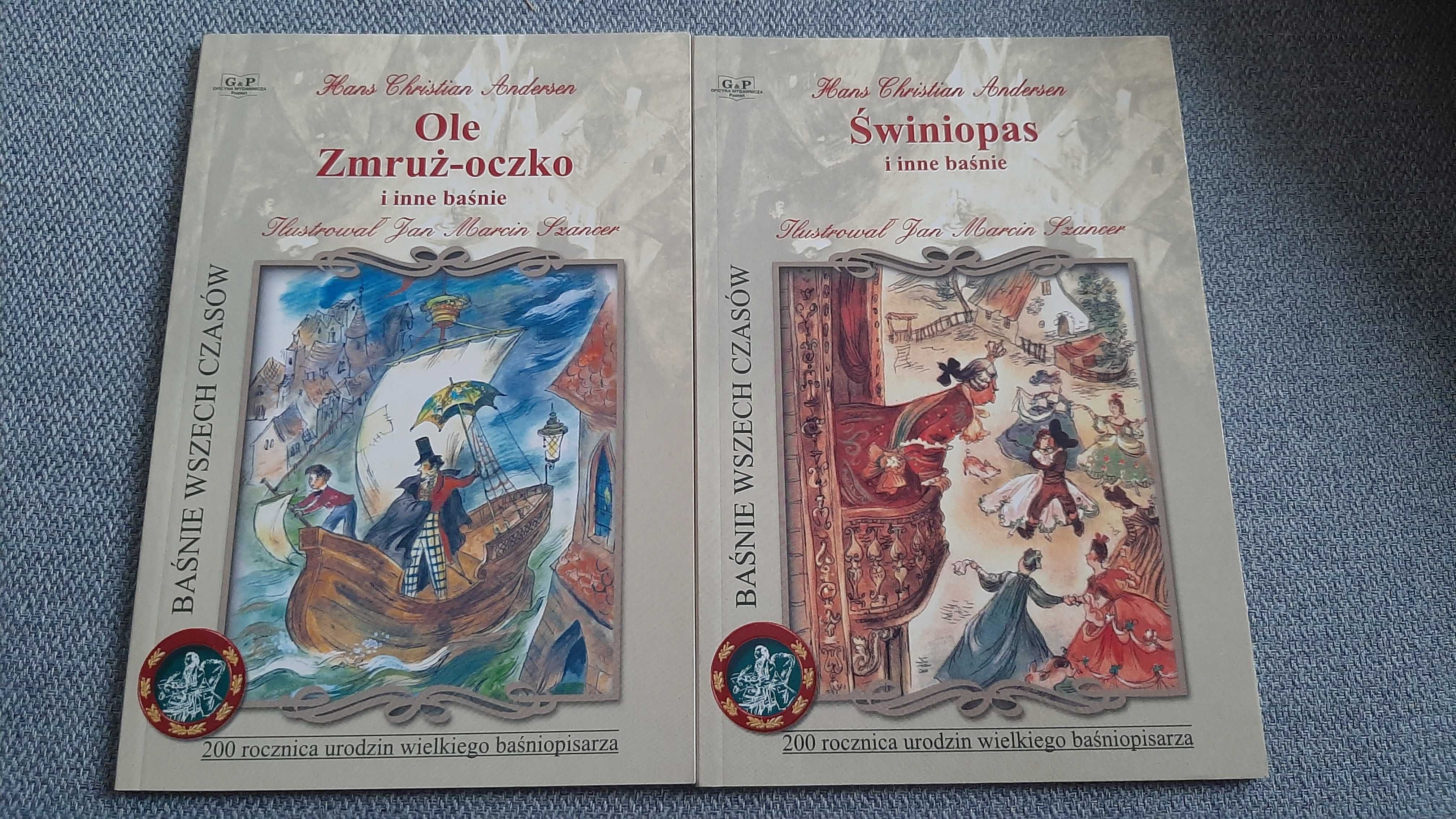 Baśnie Andersena Ole Zmruż-oczko Świniopas Głupi Jasio Stary dom Paste