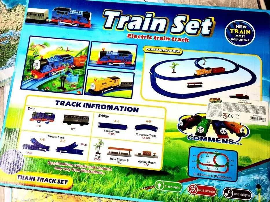 Kolejka dla dziecka nowy zestaw pociąg tory wagoniki Wyprzedaż