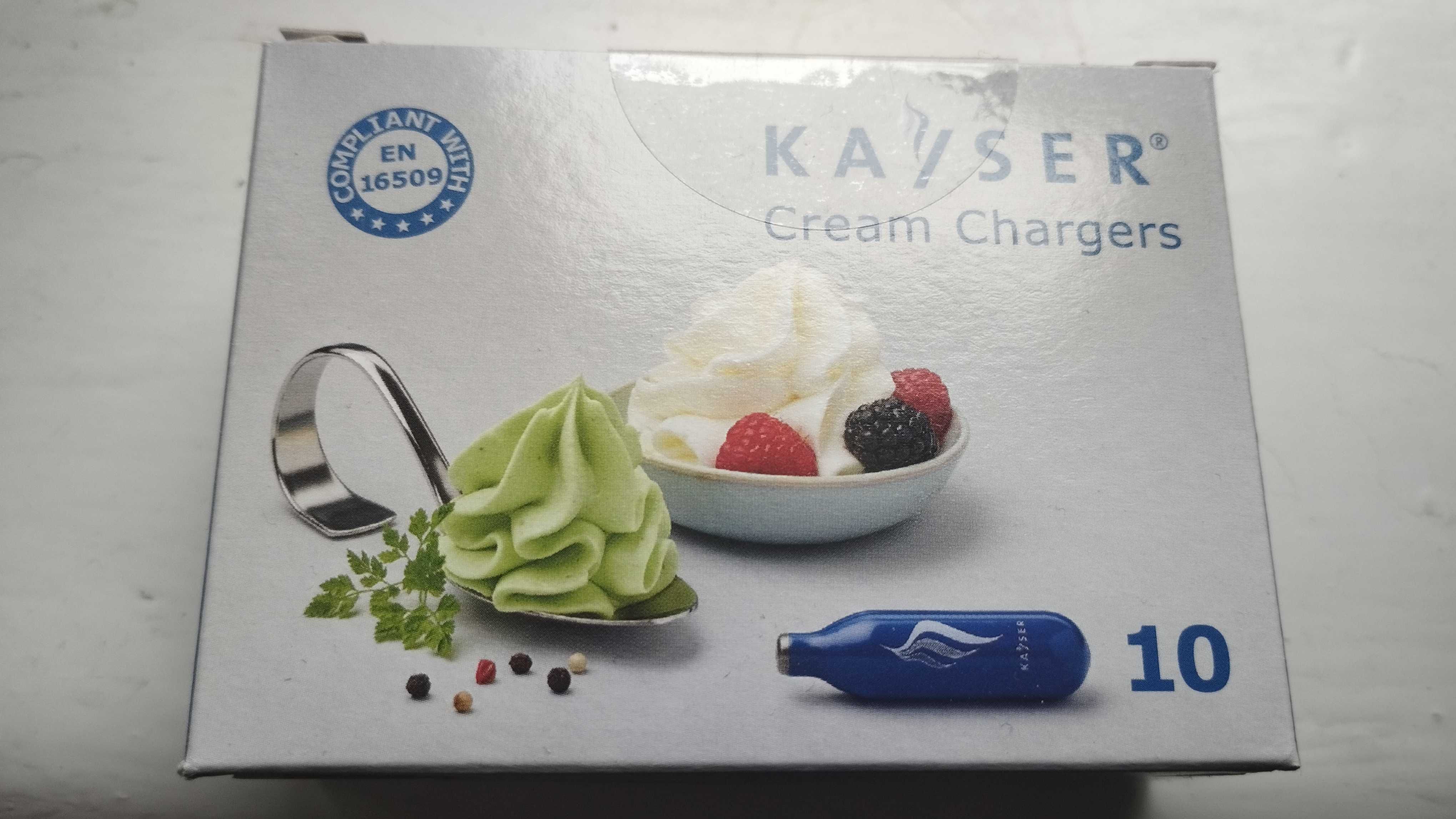 Капсули N2O для сифонів Kayser,1 уп. Нові!