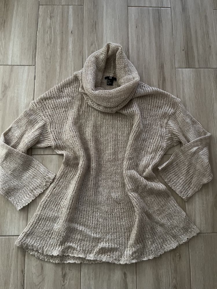 Sweter z dzianiny roz M L