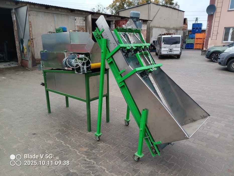 Linia , maszyna  do obierania cebuli , obdmuchiwarka