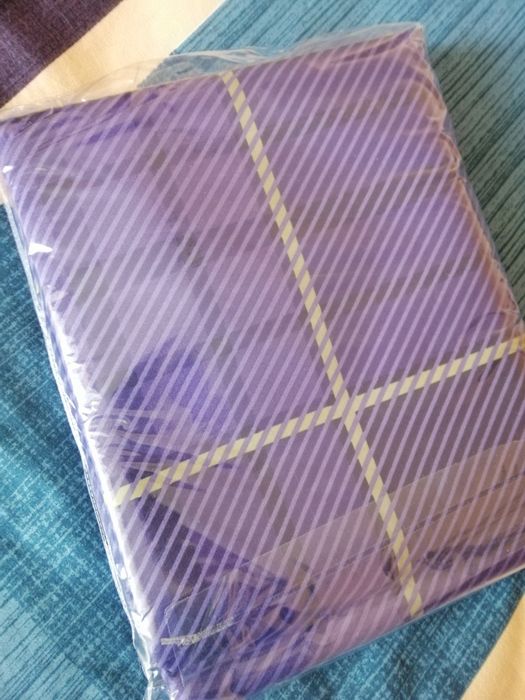 Постіль спальна білизна фіолетова двоспальний