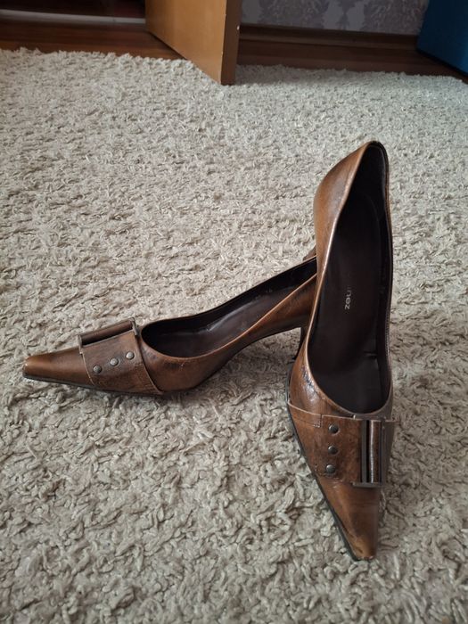 Туфли лодочки коричневые y2k