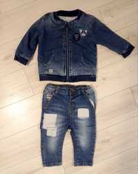 Katana jeansowa, spodnie jeansy, rozmiar 74 coccodrillo
