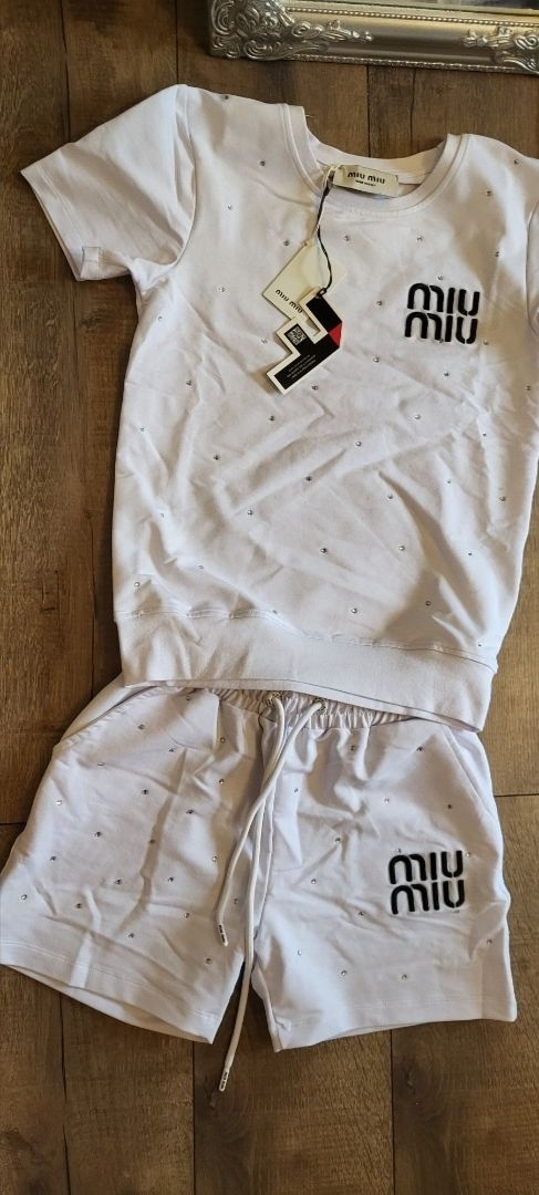 Komplet miu miu krysztalki premium L wyprzedaż
