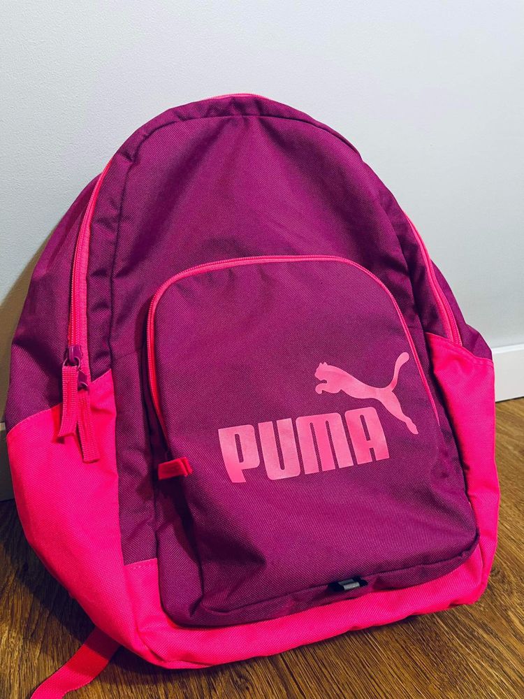 Rozowy fioletowy plecak puma dziewczecy szkolny torba
