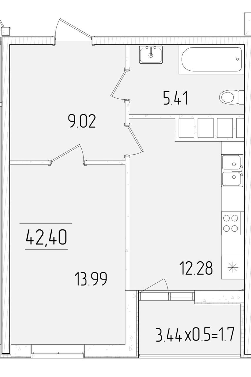 Продам! 1 комн квартира на Краснова. 61 Жемчужина, Кадорр, Kadorr City