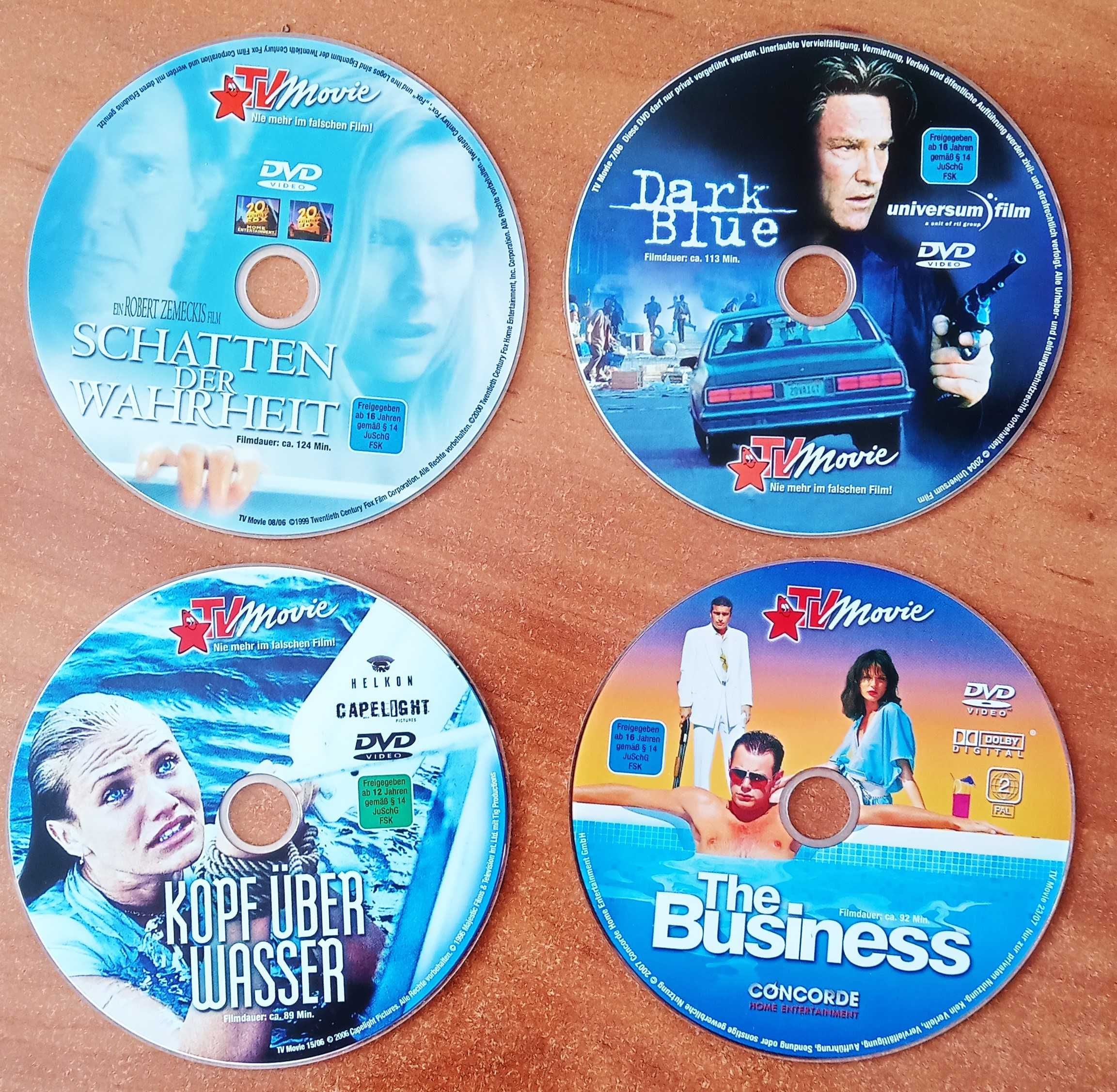 Komplet czterech płyt DVD z filmami