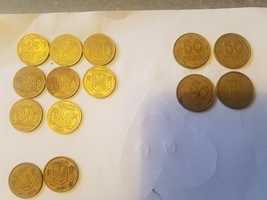 Продам монети 25 коп. 50 коп.( 1992, 1994 р)