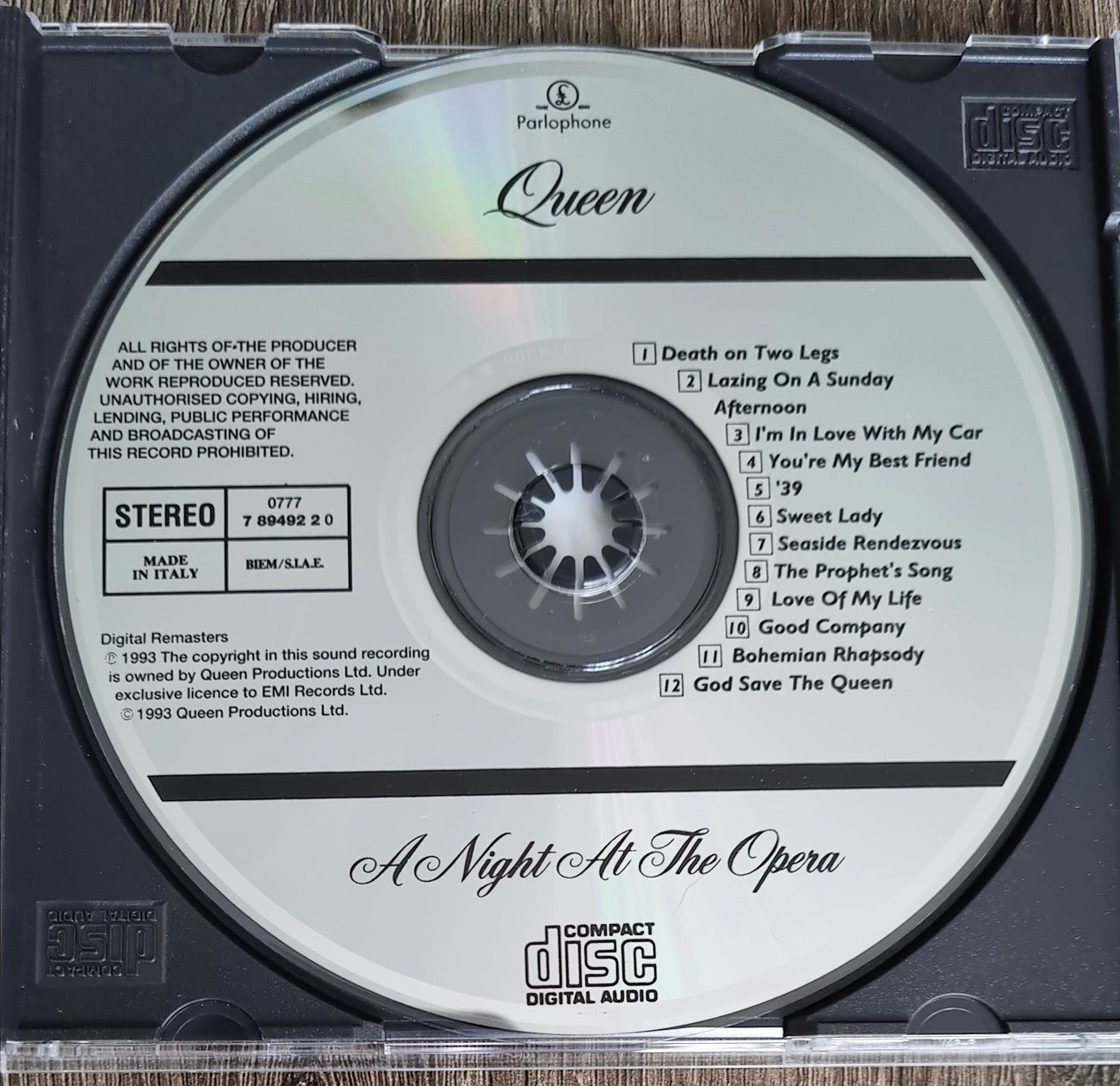 Queen - A Night At The Opera CD Parlophone