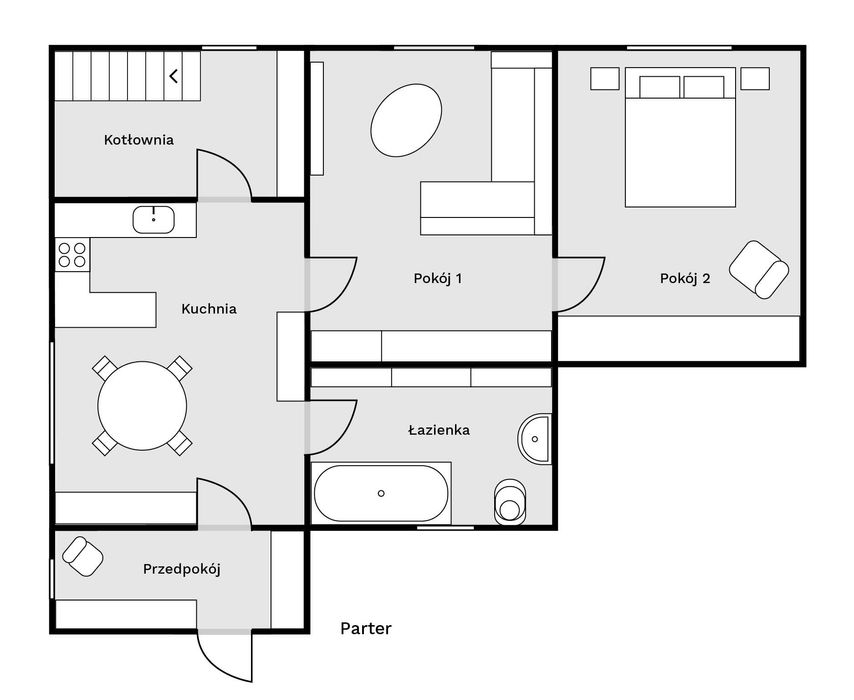 Mieszkanie ze stodołą i działką o pow. 373 m²