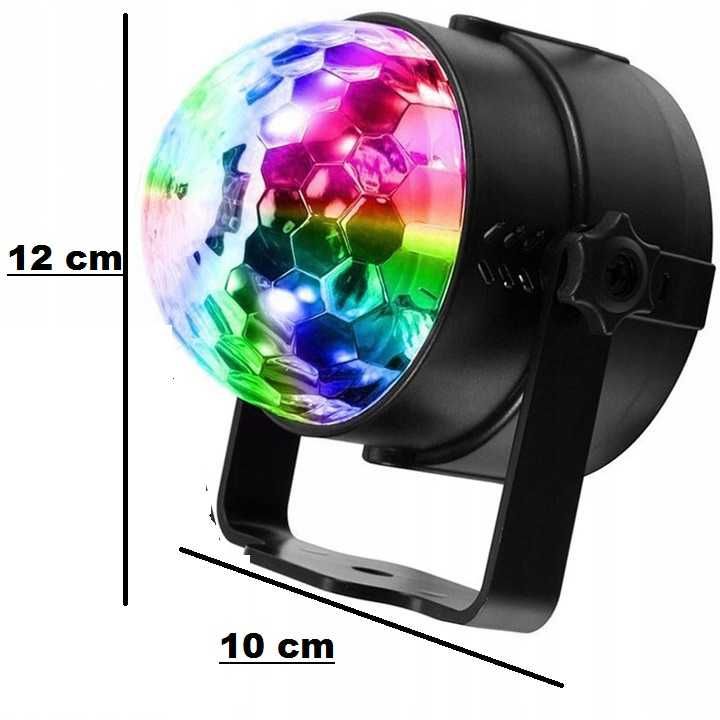 Półkula disco LED Disco Ball 3x1W pilot