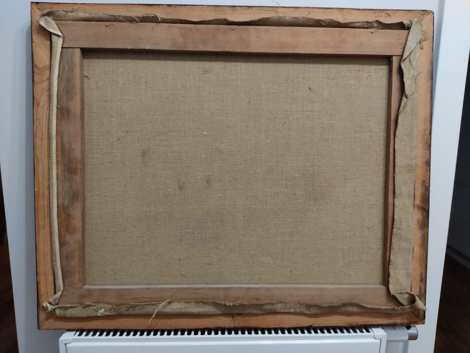 P.Szypulewski"Tajemniczy port"-niesamowity obraz olejny na płótnie!