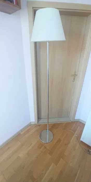 Lampa stojąca ecru abażur
