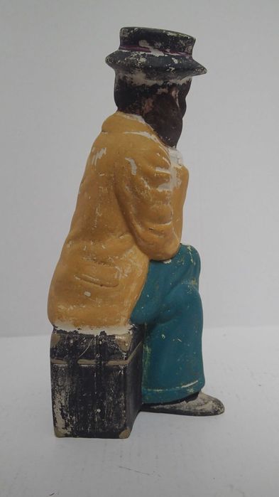 Estatueta antiga arte popular em terracota