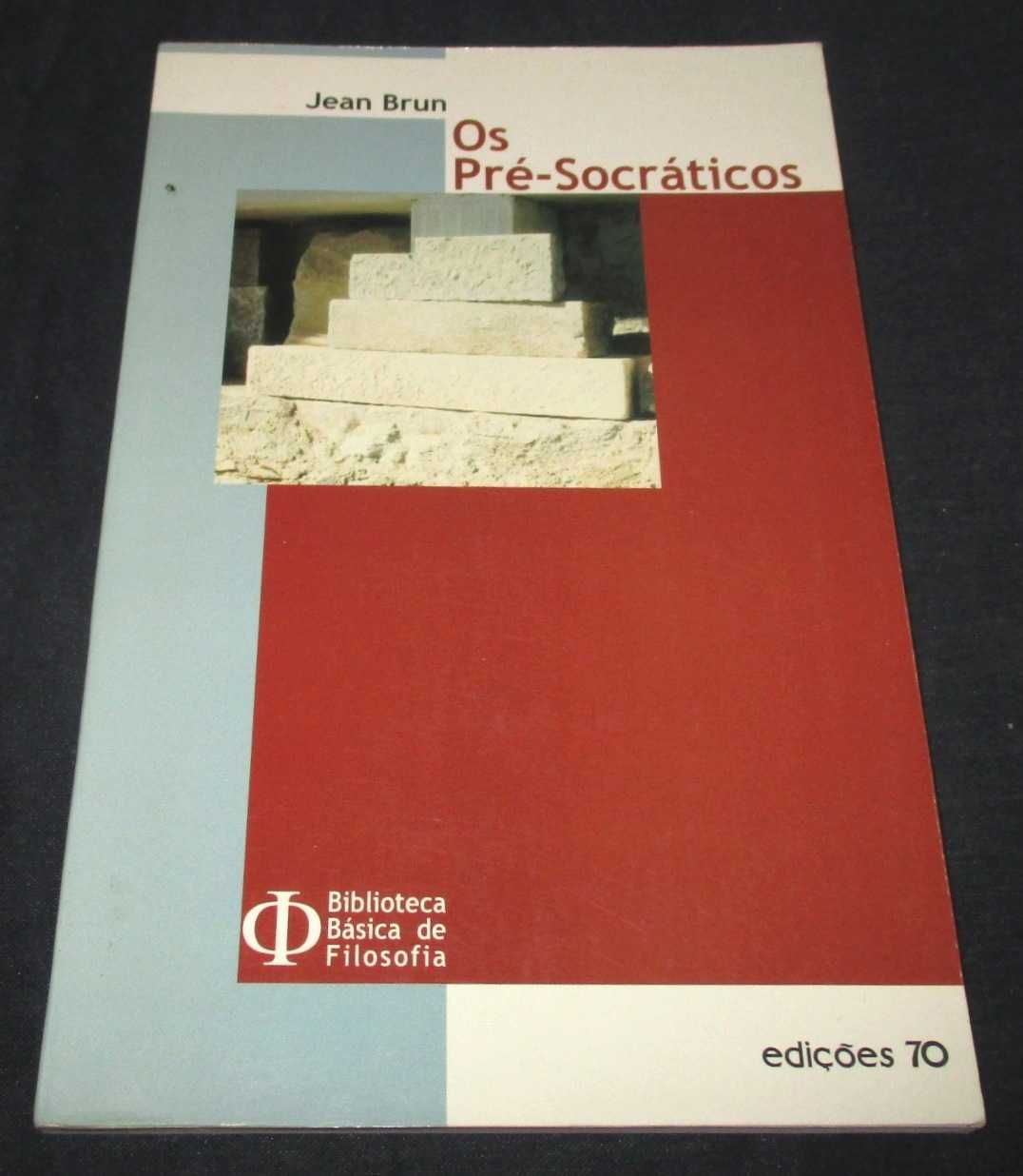 Livro Os Pré-Socráticos Jean Brun Edições 70