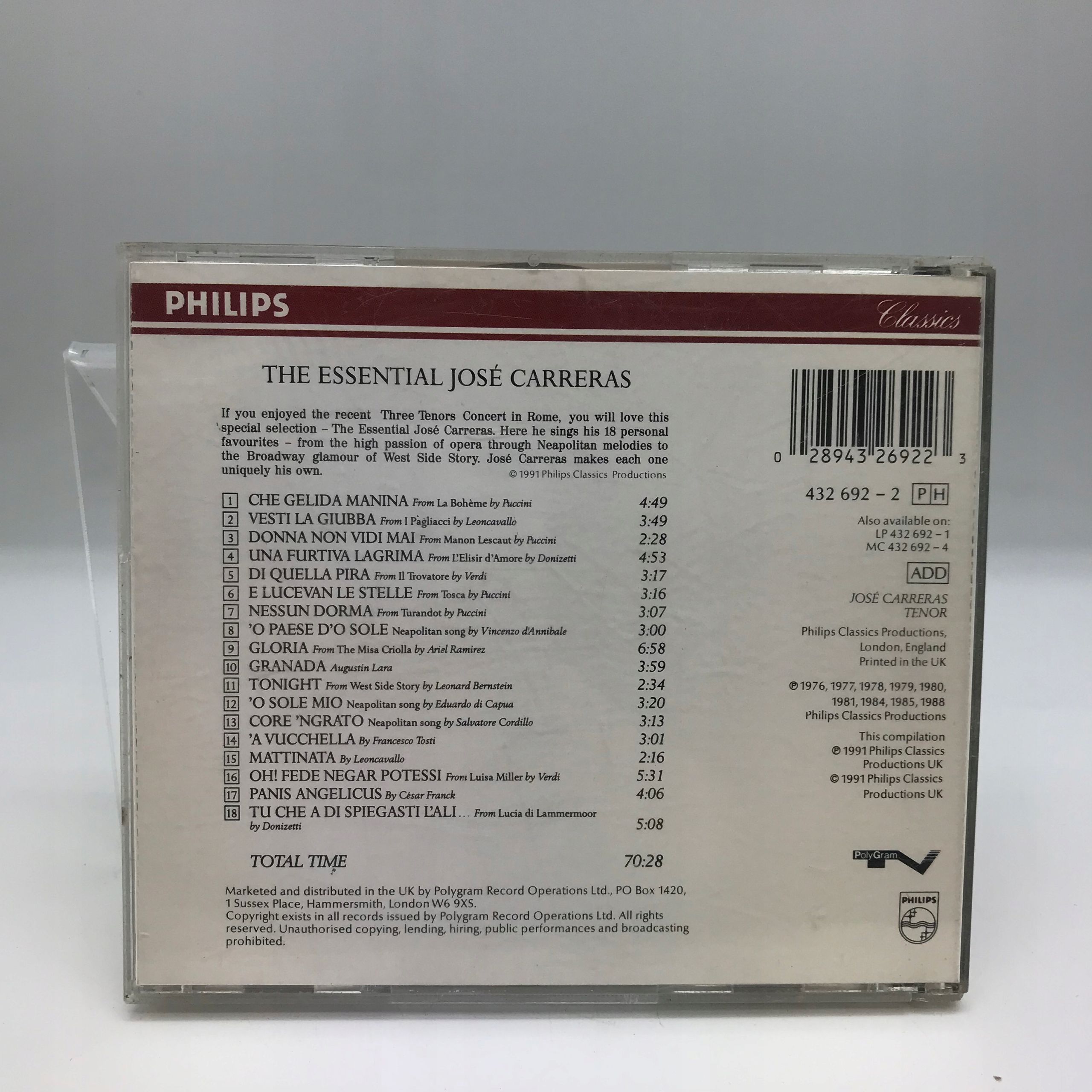 Cd - José Carreras - The Essential Jose Carreras