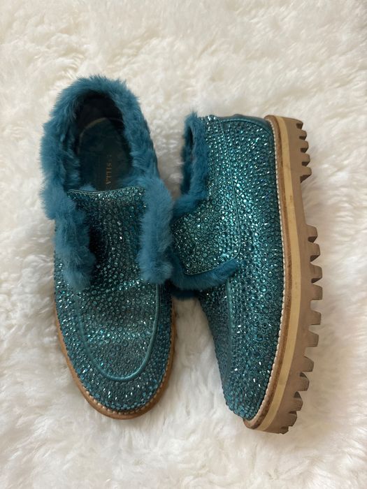 Оригінальні зимові лофери Le Silla