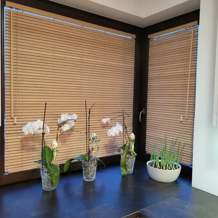 Żaluzje drewniane, bambusowe lub aluminiowe , POMIAR,MONTAŻ