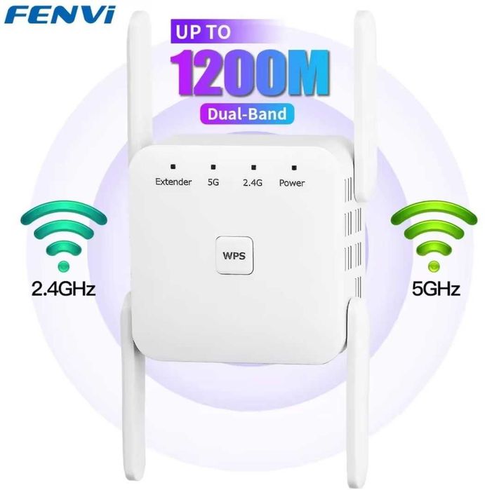 Підсилювач wifi сигналу WiFi repeater FENVI 1200мб/с