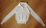 sweter kremowy ecree 34 pleciony