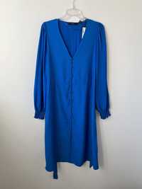 Sukienka damska midi niebieska koszulowa r.M vero moda