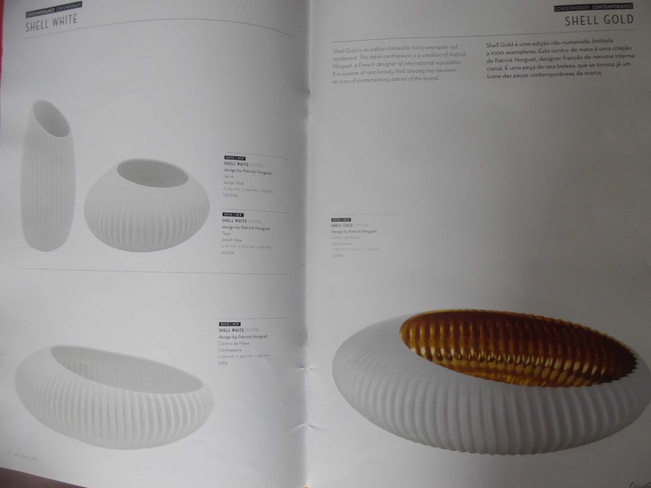 Catálogo de preços Vista Alegre 2011/2012 com as diversas marcas