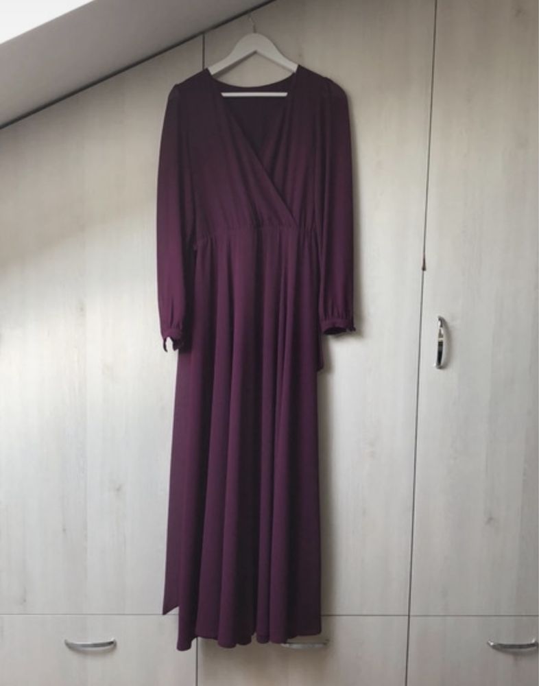Długa sukienka fiolet