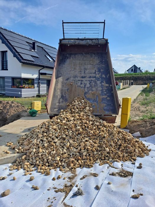 Kruszywa, kamień, tłuczeń, żwir, kliniec, piasek, spóła, mała wywrotka