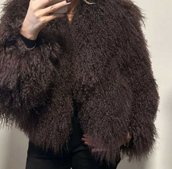 Lama czekolada nowa naturalna kurtka