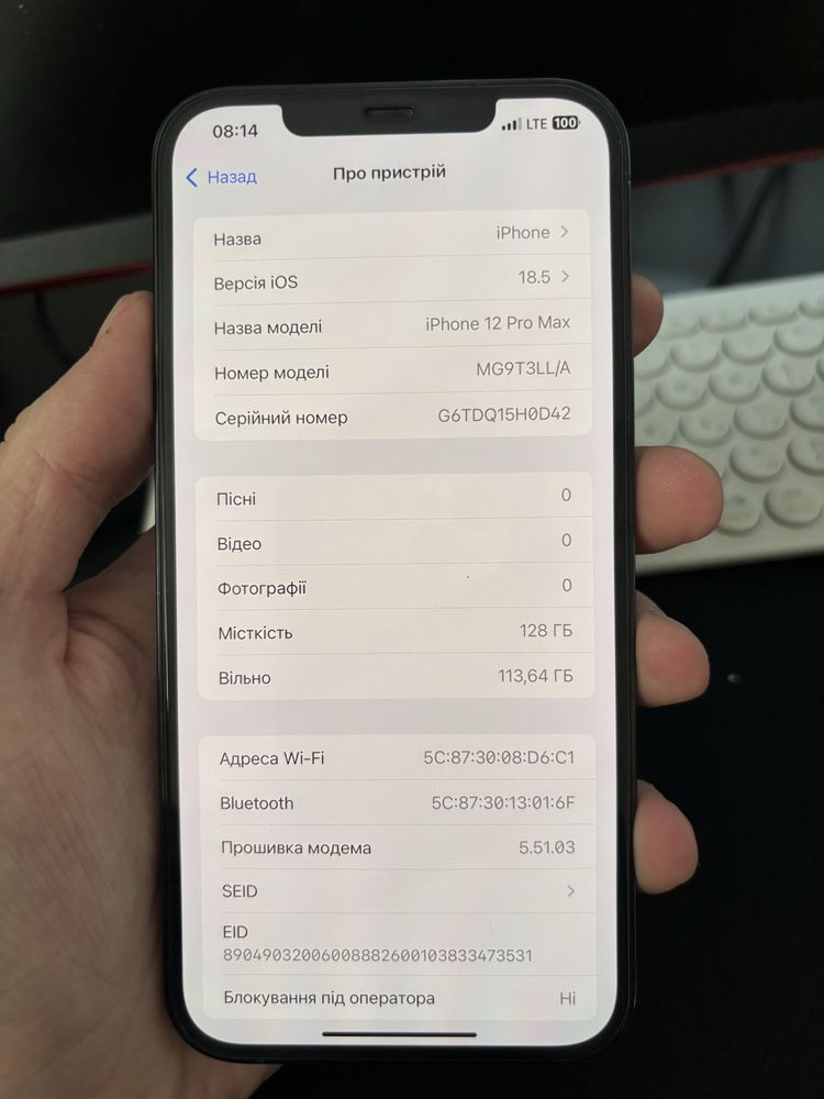 Iphone 12 pro max 128