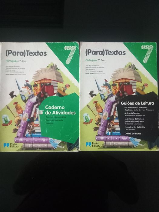 Caderno de atividades - Português 7.⁰ ano + Guiões de Leitura (Oferta)