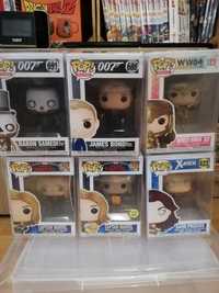 funko pop-james bond-wonder woman-captain marvel-dark phoenix