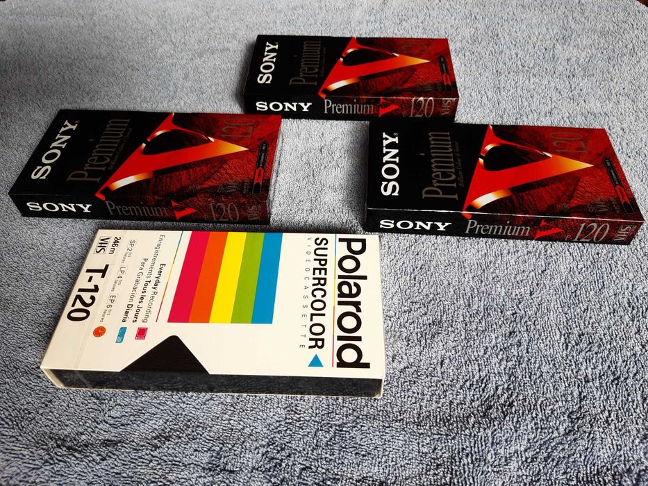 Cassetes VHS Novas Seladas – Sony e Polaroid